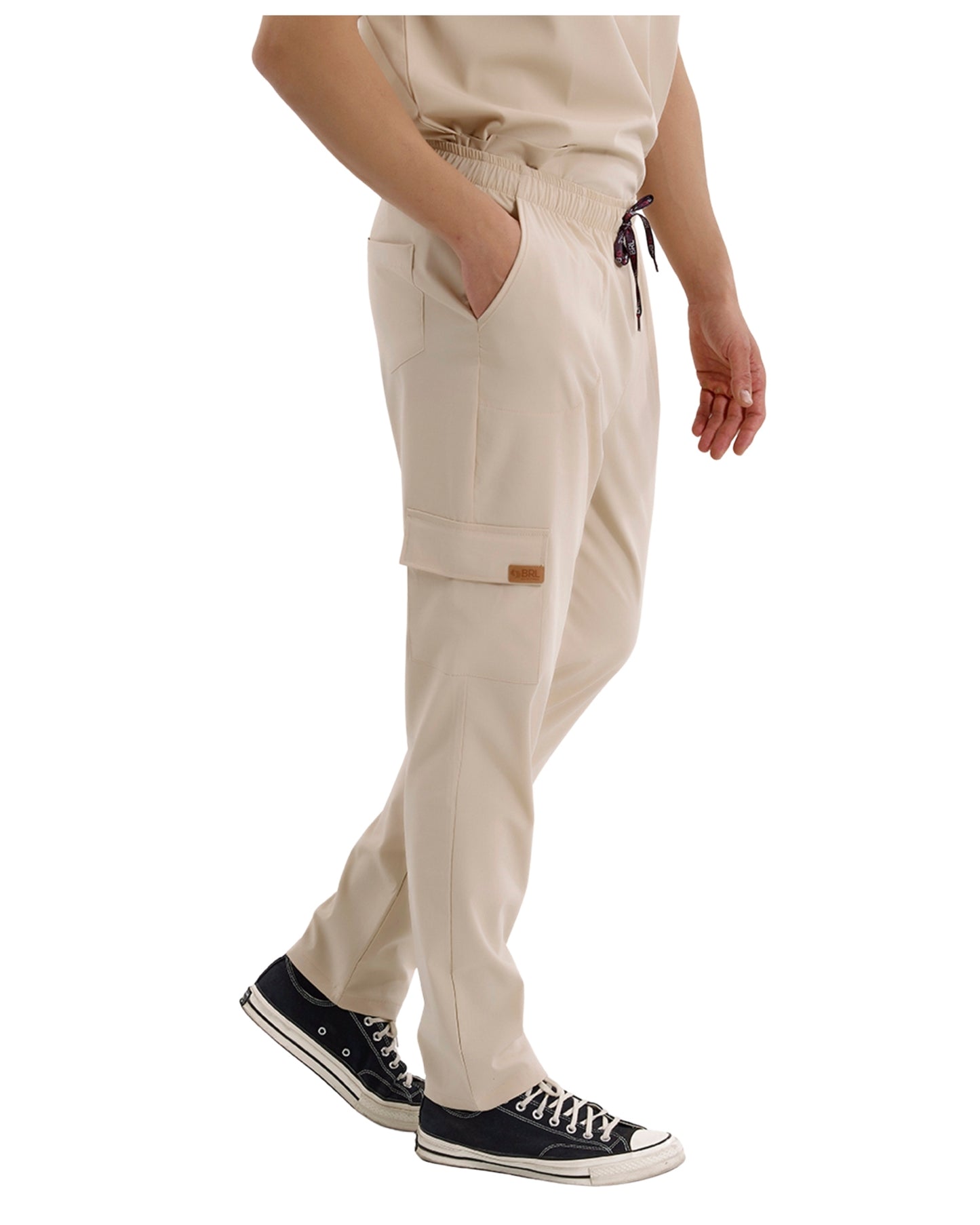 BRLSNAPSM Men`s Stretch Cargo Medical Scrub Pants | Medical Scrubs for Doctors & Nurses
