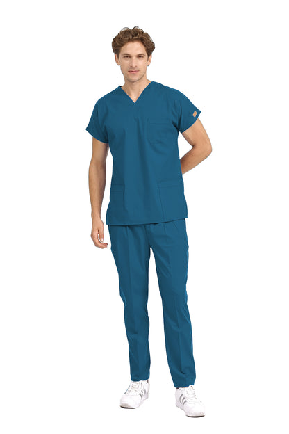 Brl Unisex Medical Scrub Set for doctors and nurses in color petrol blue at meduniforms.store