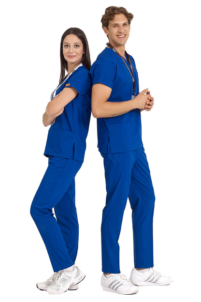 Brl Unisex Medical Scrub Set for doctors and nurses in color night blue at meduniforms.store