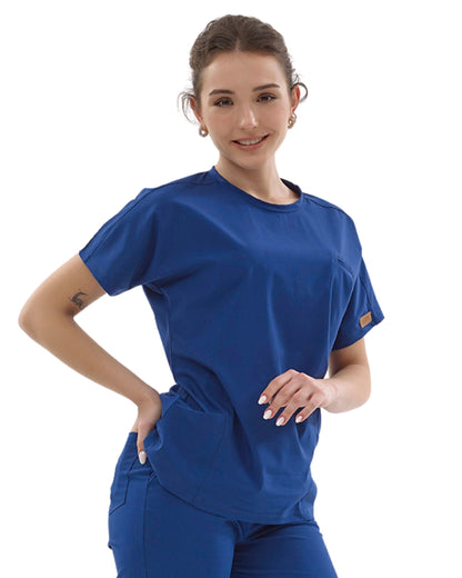 BRL Uniforma - Bagel Unisex 2-Way Stretch Round Neck Scrub Top