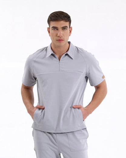 BRL Medimen Erkek Medikal Forma Üstü – Gizli Fermuarlı Polo Yaka – Raglan Kol Tasarımı