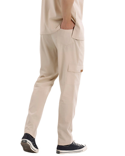 BRLSNAPSM Erkek Esnek Kargo Medikal Forma Pantolonu | Doktorlar ve Hemşireler için Medikal Formalar