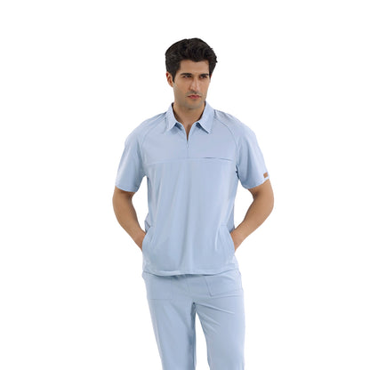 BRL Medimen Erkek Medikal Forma Üstü – Gizli Fermuarlı Polo Yaka – Raglan Kol Tasarımı
