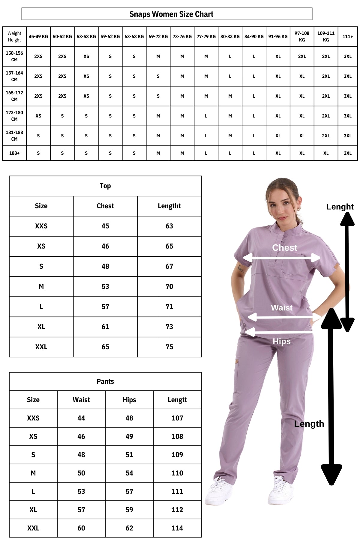BRL Uniforma SnapS - Women's Snap Closure Medical Scrub Top