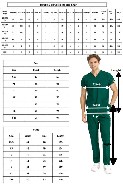 Brl Üniforma Scruble – Unisex Medical Scrub Set for doctors & nurses