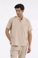 BRLSNAPSM Men's Stretch Medical Scrub Top | Medical Scrubs for Doctors & Nurses